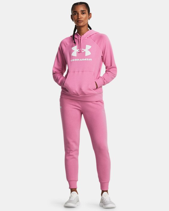Pantalones Deportivos UA Rival Fleece para Mujer, Pink, pdpMainDesktop image number 2